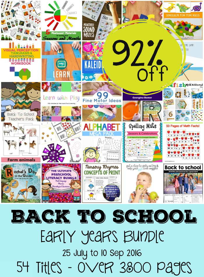 Back to school and early years bundle sale 92% OFF