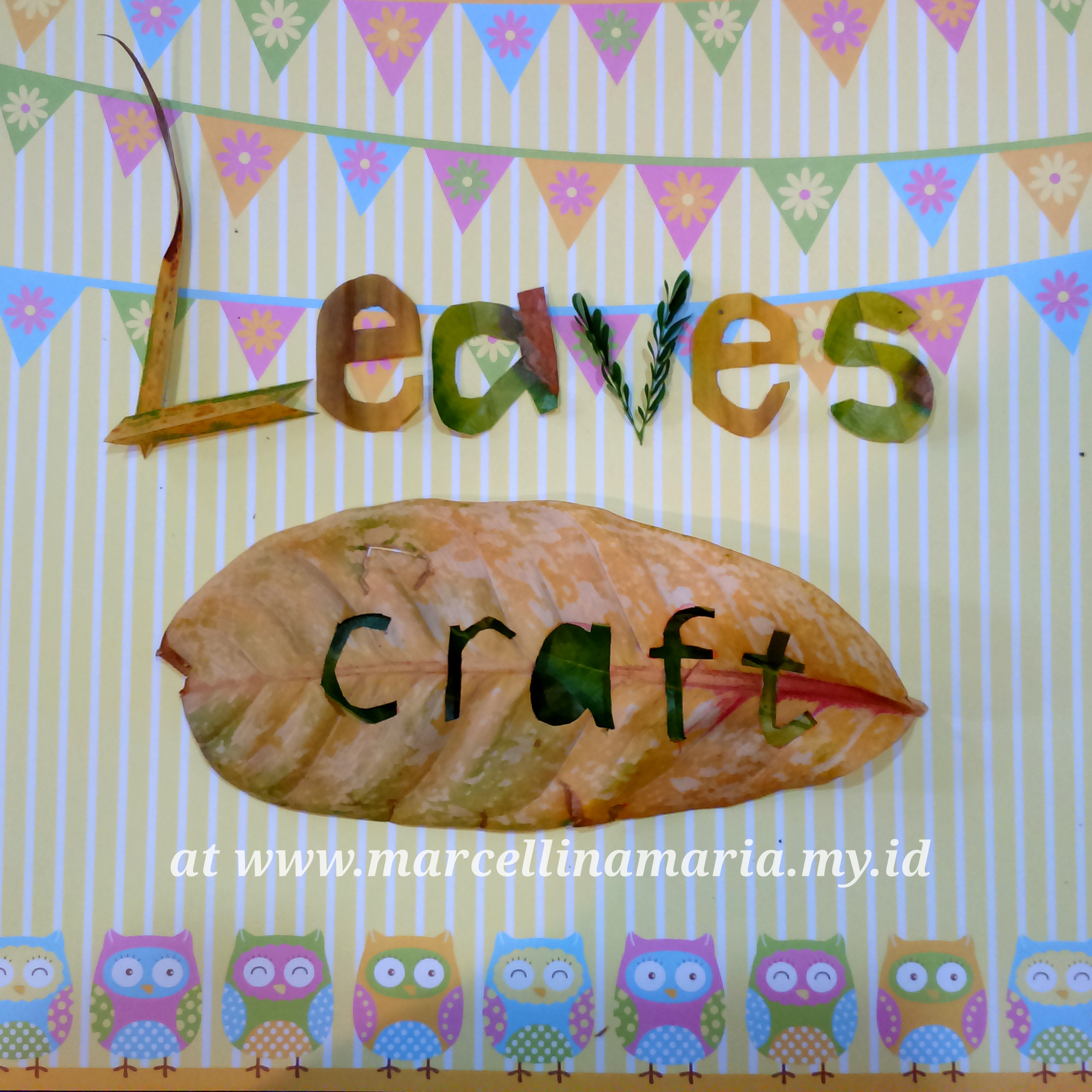 craft with leaves